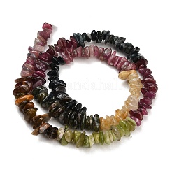Fili di perline di tormalina multicolore naturale sfumata&nbsp;G-D108-A01-02