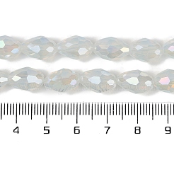 Непрозрачные однотонные гальванические стеклянные бусины&nbsp;EGLA-N013-J6mm-B02