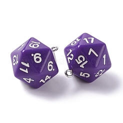 Непрозрачные акриловые подвески MACR-O044-03-01E