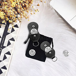 Набор плоских круглых двухсторонних гравированных памятных монет из нержавеющей стали для лиц AJEW-GL0001-99B