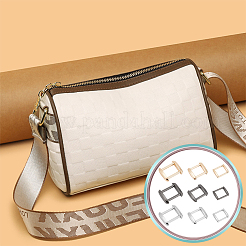 18 шт. 9-х стильное прямоугольное кольцо-пряжка из цинкового сплава DIY-WR0002-59