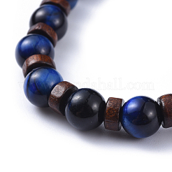 Bracelets extensibles en pierre naturelle mélangée&nbsp;BJEW-JB04492