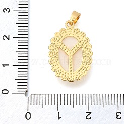 Латунный микропаве кубический цирконий с акриловыми подвесками&nbsp;KK-S049-24G