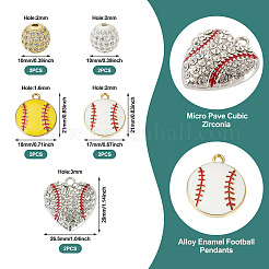 Бейсбол спортивная тематика наборы для самостоятельного изготовления ювелирных изделий&nbsp;DIY-TA0011-99