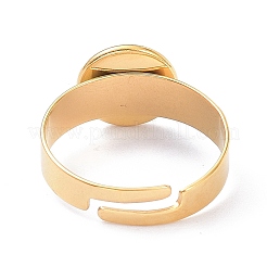 Componentes de anillos de dedo de acero inoxidable 304 ajustables con recubrimiento iónico (IP)&nbsp;STAS-P291-01A-G