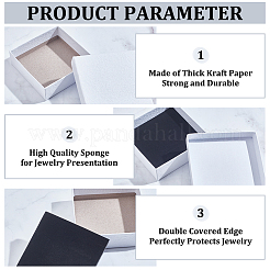 Подарочные коробки для украшений из текстурной бумаги OBOX-NB0001-10D-01