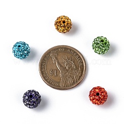 Pave disco бусины RB-Q195-10mm-M