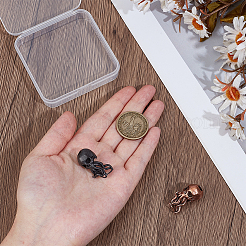 2 шт. 2 стиля латунных европейских бусин&nbsp;KK-OC0001-67