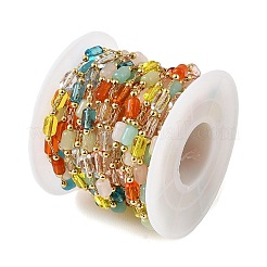 Handgemachte Messingglasperlenketten&nbsp;GL-CBA1C06-02G