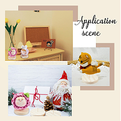 8 шт. деревянная стойка для кукольного основания с железным штифтом FIND-GF0006-55A