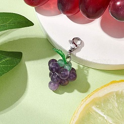 4 шт. 4 стиля подвеска из натурального зеленого винограда&nbsp;HJEW-TA00293