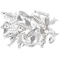 40 шт. подвески из сплава в тибетском стиле с двумя стилями&nbsp;FIND-BM0001-10