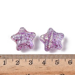 Placage uv perles acryliques transparentes&nbsp;OACR-G051-01B