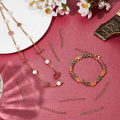 100 шт. ионное покрытие (IP) удлинитель цепи из нержавеющей стали 304 STAS-BBC0006-14B