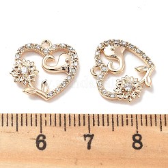 Messing micro pave klare zirkonia anhänger&nbsp;KK-M102-34G