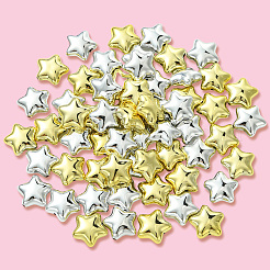 60 шт. 2-х цветные гальванические непрозрачные акриловые бусины PACR-PA0001-05