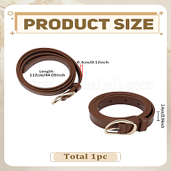 Корсетные ремни из искусственной кожи с застежками из цинкового сплава AJEW-WH0007-33B