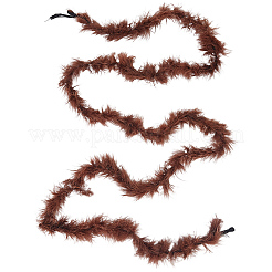 1 шт. боа из перьев индейки для танцев&nbsp;AJEW-GF0012-31B