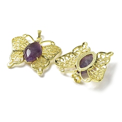 Подвески из натурального аметиста &nbsp;G-M288-01G-14