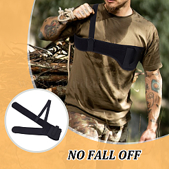 Кобура для пистолета из синтетического каучука и полиэстера на плечо и подмышку&nbsp;AJEW-WH0596-090A