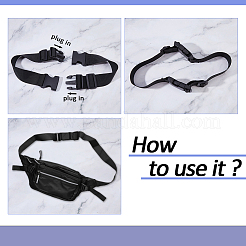 2 шт. нейлоновый и пластиковый удлинительный ремень для использования на открытом воздухе AJEW-FH0006-05