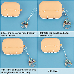 Петли нейлоновый шнур мобильного материалы шнур AJEW-WH0504-55A-02