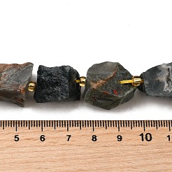 Необработанные грубые натуральные африканские бусины из кровавика G-Z087-B07