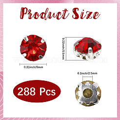 288 Stück Strass aufnähen&nbsp;RGLA-CY0001-01C