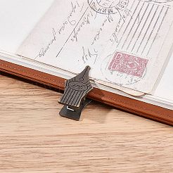 ペン先形状の亜鉛合金クリップ1組  紙の文書用  学校事務用品  アンティークブロンズ  35.5x19x18mm&nbsp;AJEW-CP0011-07