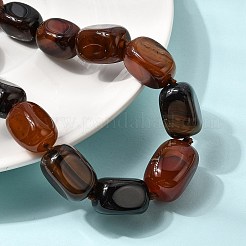 Ожерелья из окрашенного натурального агата кубической формы&nbsp;NJEW-C113-01G