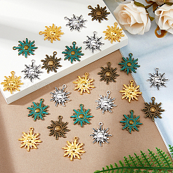 64 шт. 4 цвета подвески из сплава в тибетском стиле&nbsp;FIND-FH0010-04