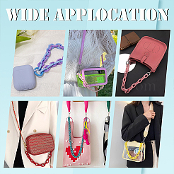 2 шт. прозрачные акриловые цепочки для сумок&nbsp;AJEW-WR0001-88