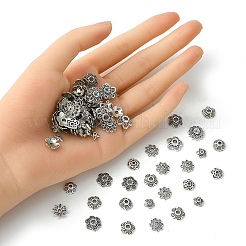 10 стиль колпачки из сплава в тибетском стиле TIBE-YW0001-47AS