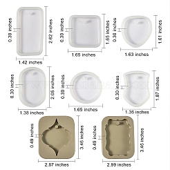 8 шт. 8 стильные силиконовые Молды для подвески «сделай сам» DIY-SZ0007-26