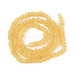 Матовые прозрачные стеклянные бусины GLAA-N016-4mm-23