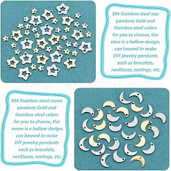 80 шт. 8 стильных подвески из нержавеющей стали 304/201&nbsp;STAS-FH0001-41