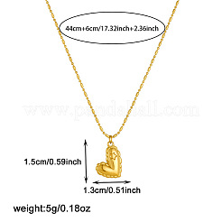 Collana con ciondolo a forma di cuore in acciaio inossidabile 304 per San Valentino&nbsp;WG5BB9A-01