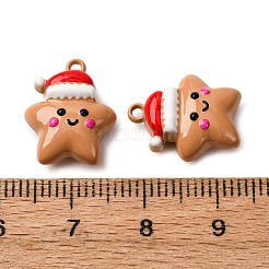 Подвески из окрашенного сплава с рождественской тематикой FIND-G097-02E