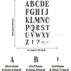 Трафареты для штампов из нержавеющей стали DIY-WH0242-217