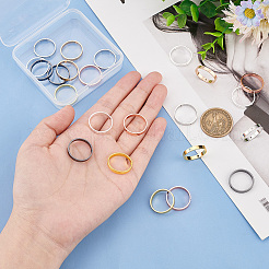 24шт. 6-х цветная латунная рамка для бусин FIND-PH0009-17