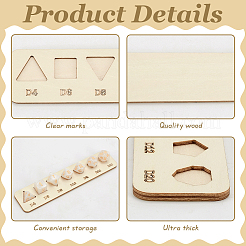 1 набор из 3 деревянных лотков для хранения игральных костей ODIS-BC0001-15-1
