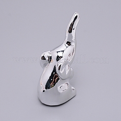 Porzellan Elefant Home Display Dekorationen&nbsp;DJEW-WH0010-13A