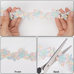 5 ярд цветочной полиэфирной кружевной ленты&nbsp;OCOR-GF0004-95E