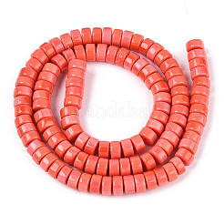 Непрозрачные сплошные цветные стеклянные бусины&nbsp;GLAA-N026-3x6mm-05