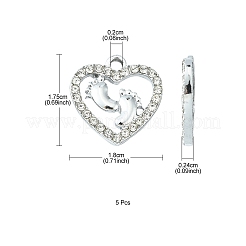 Подвески из сплава и страза ALRI-YW0001-03