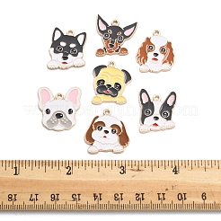 14 шт. 7 стиля эмалевых подвесок в виде животных-щенков&nbsp;FIND-FS0004-13