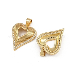 Латунные микропаве прозрачные подвески с фианитом ZIRC-I367-13G-05