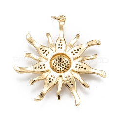 Pendentifs en laiton zircon cubique transparent&nbsp;ZIRC-P086-31G