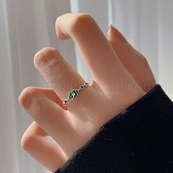 Квадратные латунные кольца-манжеты с микропаве из кубического циркония FS-WG71659-01