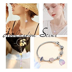 80шт 4 стильные стеклянные подвески&nbsp;GLAA-SC0001-63